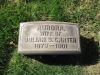Aurora Hazlehurst Carter 1901 gravestone