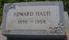 Edward Hasti 1958 gravestone