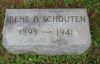 Irene Burch Schouten 1941 gravestone
